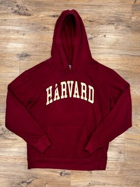 Authentic Harvard Hoodie Sweatshirt Red burgundy Official Licensed Collegiate Sm